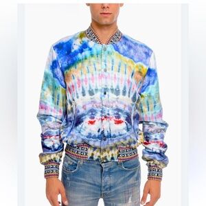 Amiri men Colorful Tie-Dye Bomber Jacket size 48 M